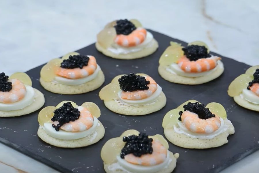 canapés para navidad originales paso final