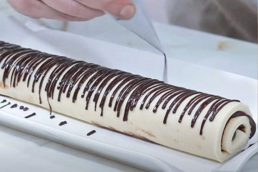 turrón de mazapán y trufa paso 5