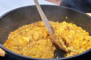 arroz cremoso con calamares y gambas paso 4