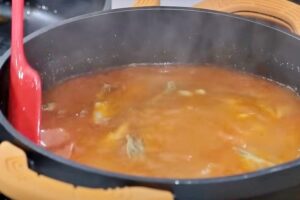 Alubias pochas con estofado de codorniz paso 6