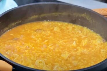 Arroz cremoso con calamares y gambas principal