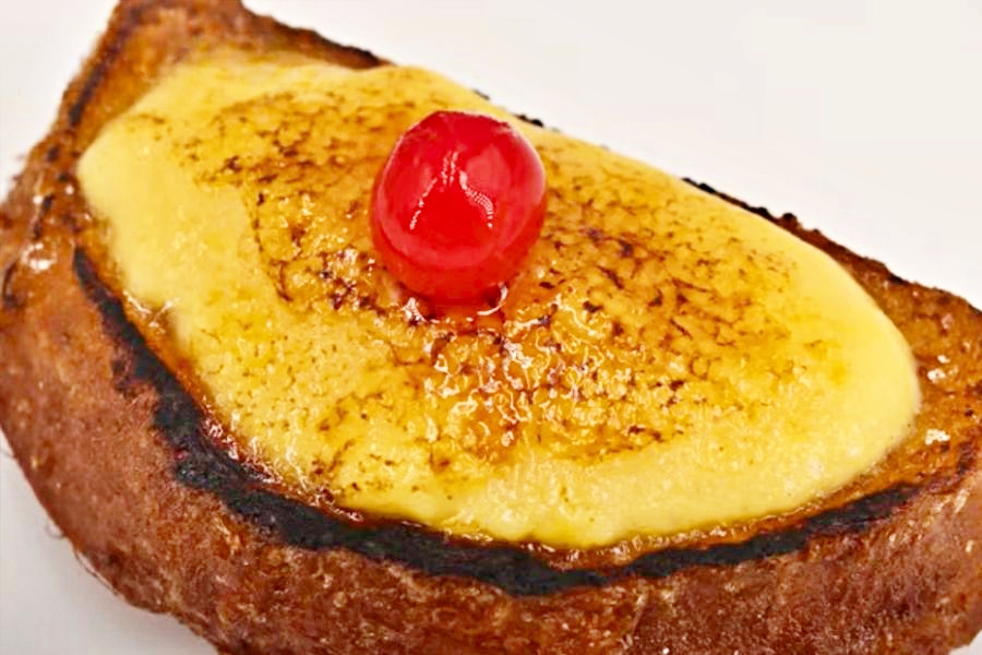 Torrijas con crema y caramelo para Disfrutar