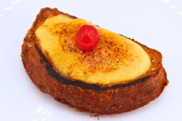 Torrijas con crema y caramelo para Disfrutar