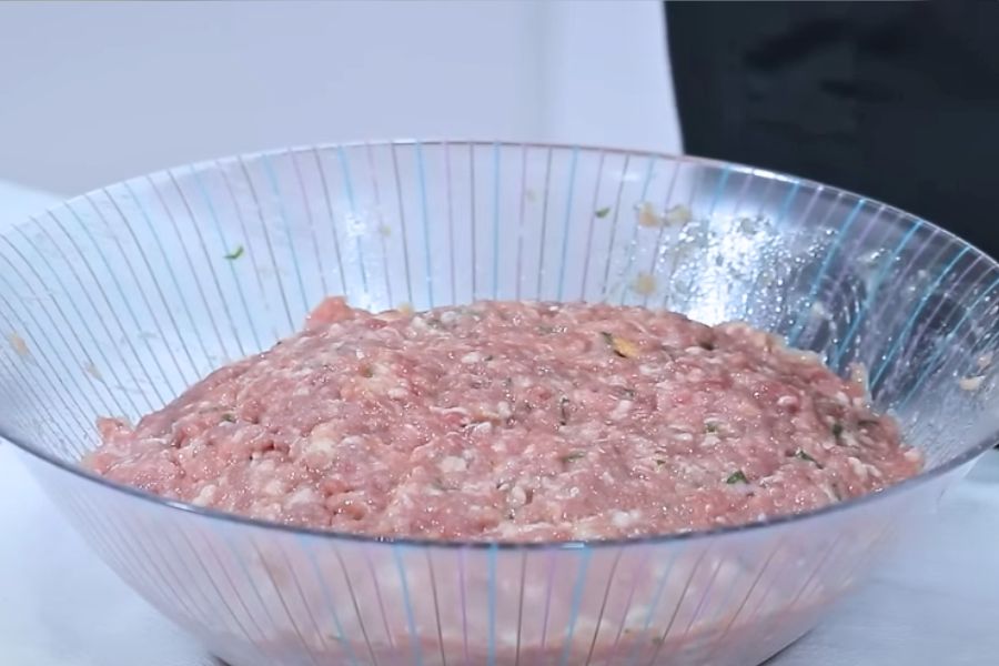 albóndigas con setas paso 1