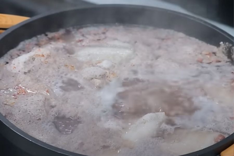 estofado de caparrones paso 1