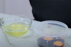 menestra con yema curada paso 2