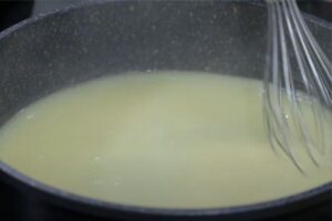 menestra con yema curada paso 4