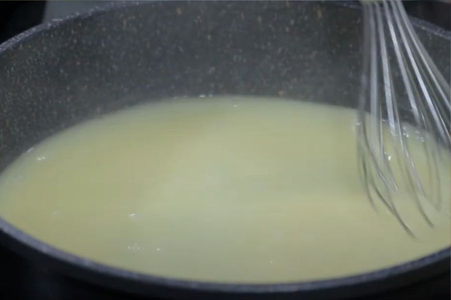 menestra con yema curada paso 4