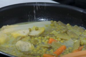 falda de cordero con menestra paso 3