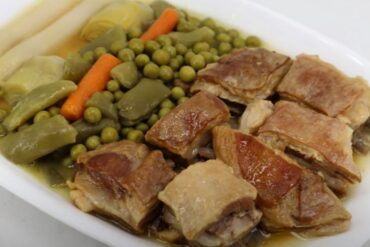 falda de cordero con menestra portada