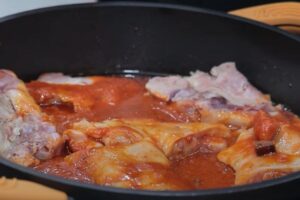 potaje de alubias con casquería paso 1