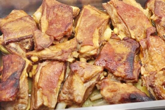 falda de cordero con patatas al ajillo Principal