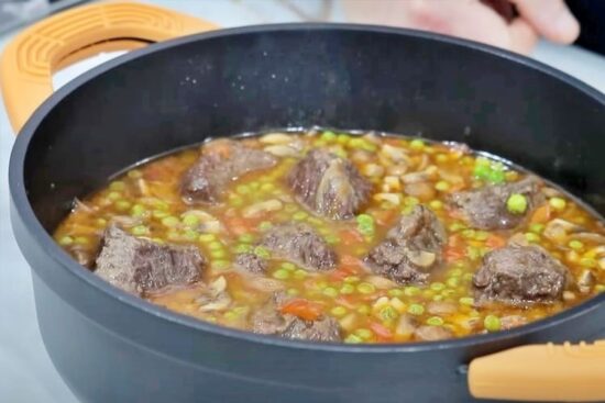 Carrilleras de ternera con vino blanco principal