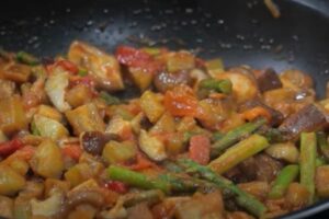 Tatín de verduras paso 3