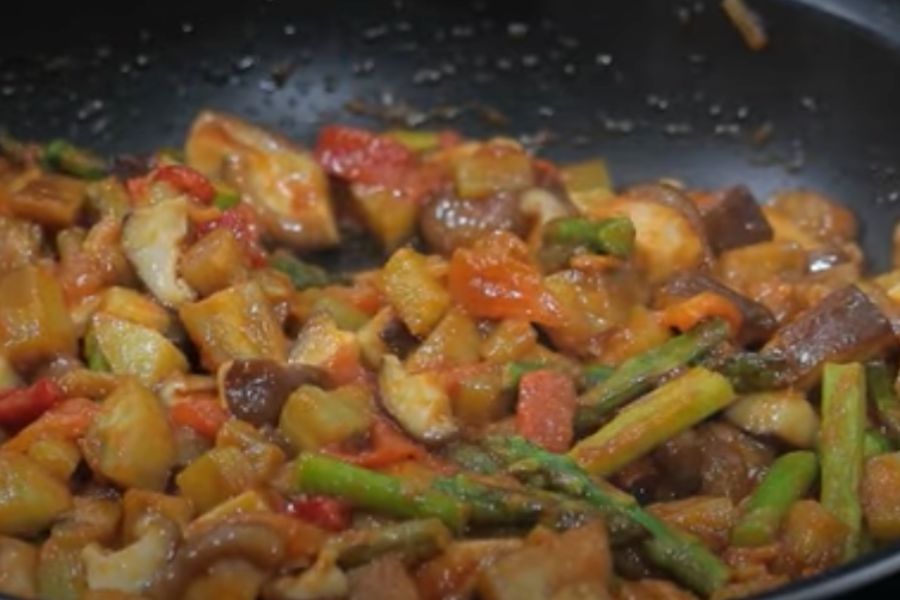 Tatín de verduras paso 3