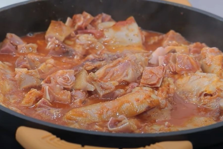 paella de arroz con casquería de cerdo paso 1