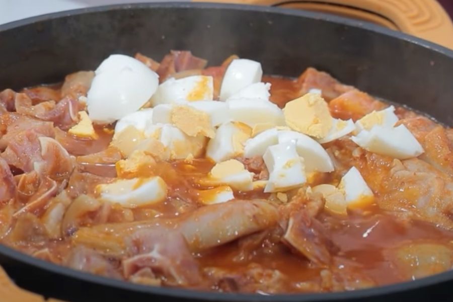 paella de arroz con casquería de cerdo paso 2