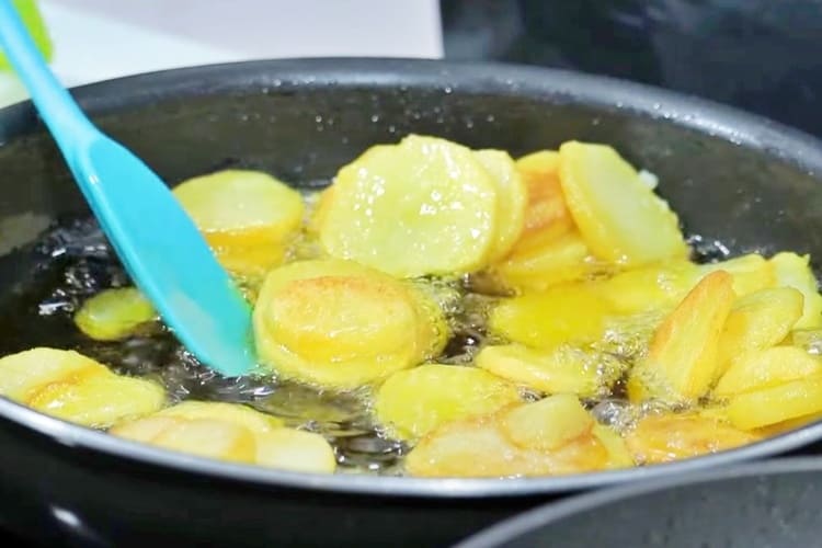 chuletón de cerdo con su guarnición paso 1