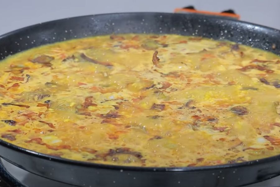 arroz con bacalao y alcachofas paso 4