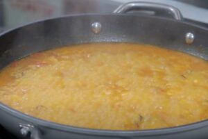 arroz con chipirones, paso 4