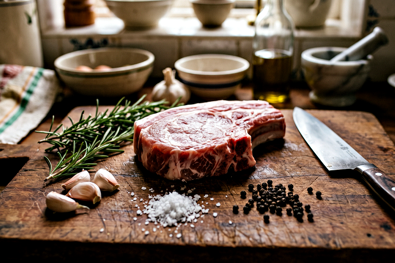 chuleton de cerdo con su guarnicion para el sabias que