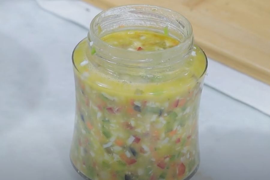 ensalada tropical paso 1