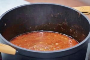 Macarrones con la salsa de Javier Romero paso 2