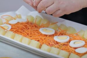 ensalada de langostinos con cítricos, paso 3