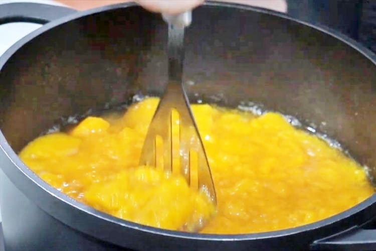 mermeladad de melocotón baja en azúcar paso 3