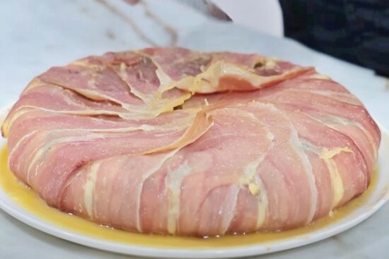 tarta de tortilla de patata y jamón serrano principal