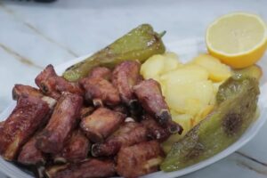 costillas de cerdo adobadas en airfryer paso final