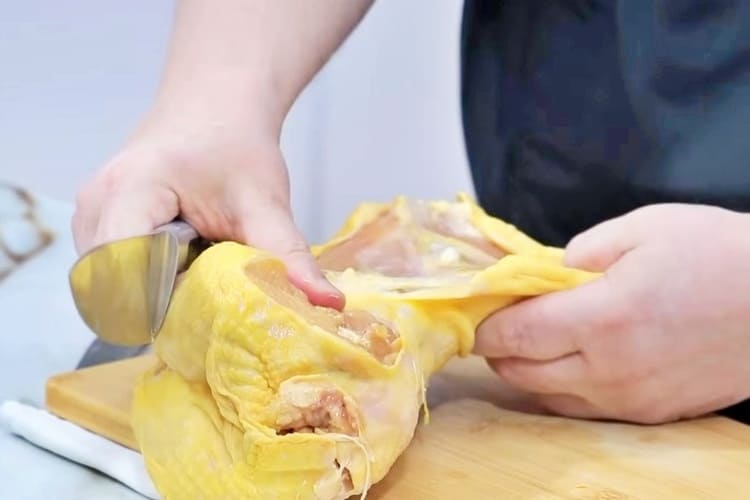 pollo al ajillo paso 1