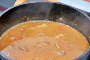 Estofado de lentejas de Javier Romero paso 3