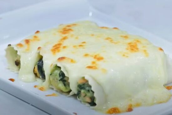 canelones de salmón y espinacas portada
