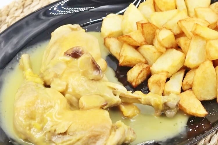 pollo al ajillo paso final