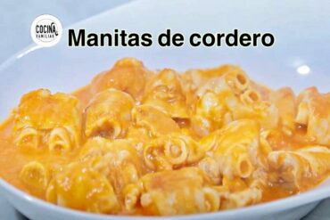manitas de cordero con tomate, receta de javier romero