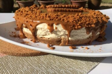 tarta de Lotus Biscoff sin horno