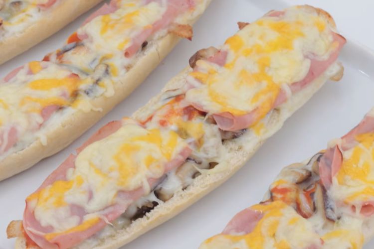 bocadillos de pizza paso final