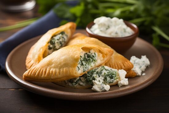 empanadillas de espinacas y queso feta
