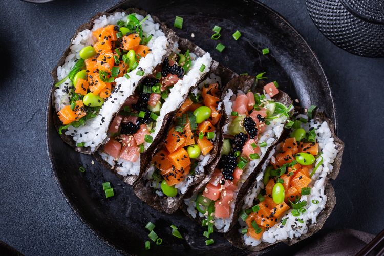 tacos de sushi
