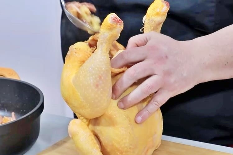 pollo relleno para Navidad 5