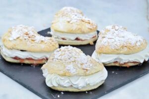 Pasteles para San Valentín paso final