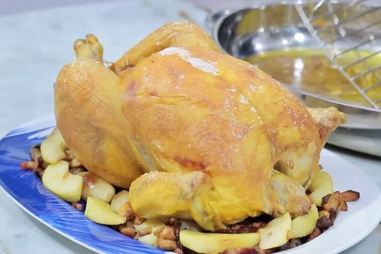 pollo relleno para navidad de javier romero