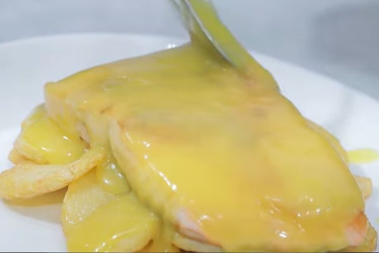 salmón con salsa de naranja paso 4