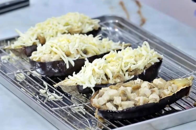 Técnica para rellenar berenjenas paso 4